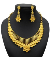 Dubai 24K Gold Plated 2Pcs Necklace Set